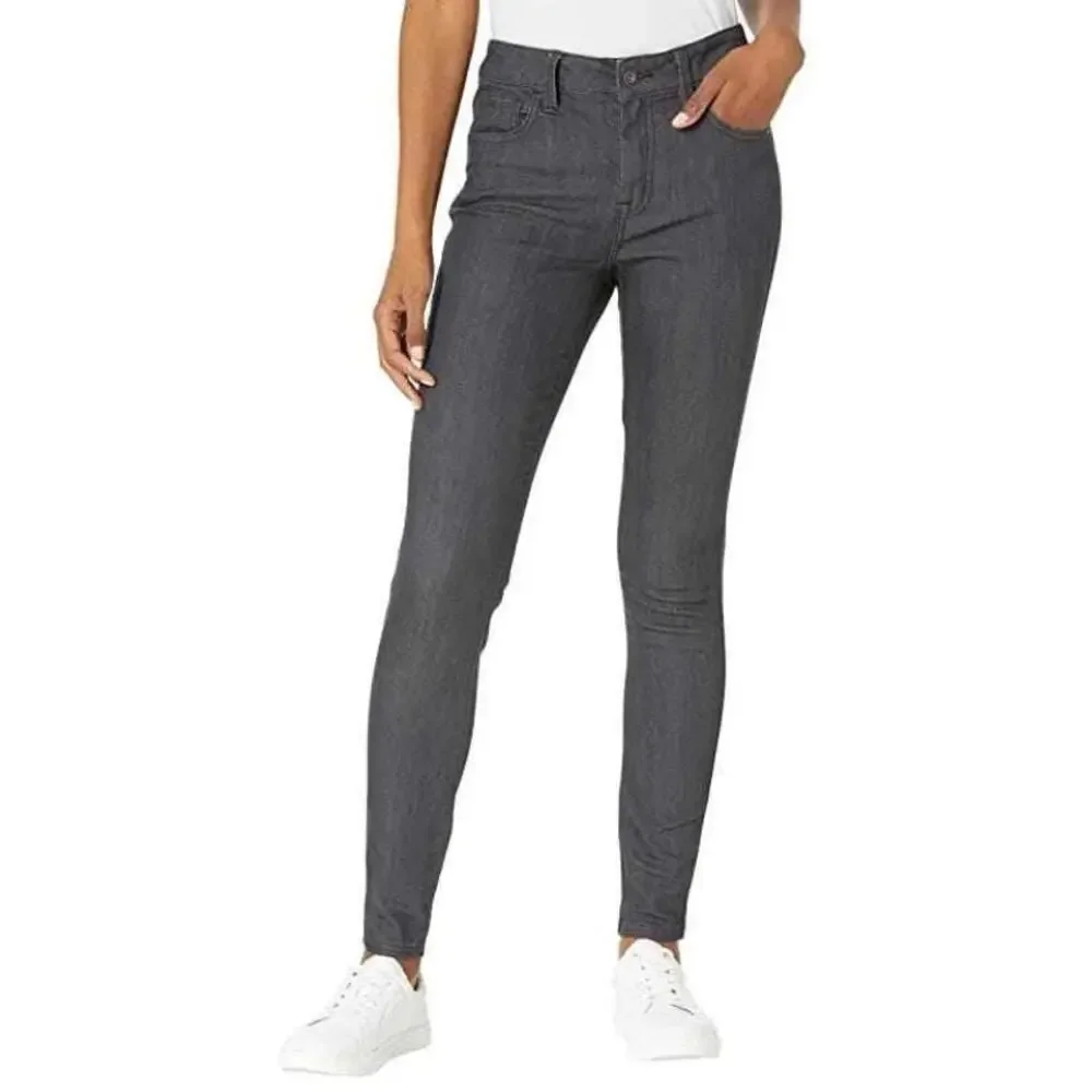 prAna Oday Jeans Black High Rise WMNS 4/27 Skinny Stretch Pants Minimalist Chic